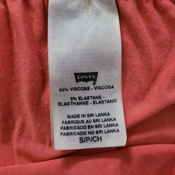 LEVI'S Women's Small Pink Long Skirt w/Elastic Waist - Picture 6 of 11